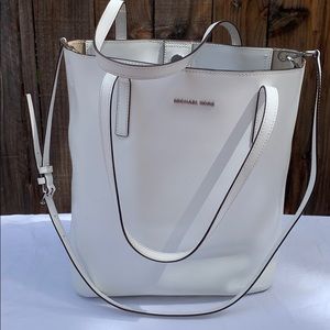 Michael Kors White Leather Ladies Tote NWT